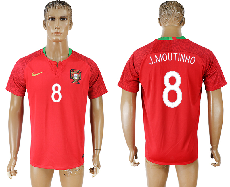 2018 world cup Maillot de foot Portugal #8 J.MOUTINHO RED